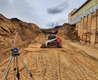 Takeuchi TL 120 на строительстве NOVUS